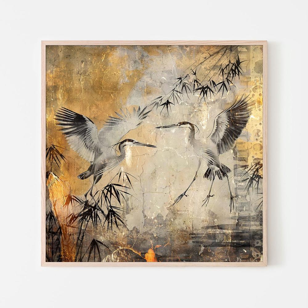 wall-art-print-canvas-poster-framed-Bird Birds Animal Vintage Art Illustration Wallart 25-6