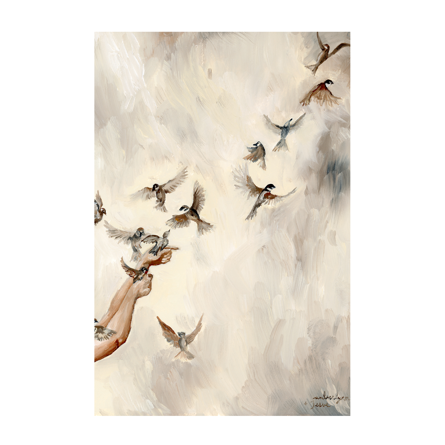 wall-art-print-canvas-poster-framed-Birds in Flight , By Amberlynn Lillie-1