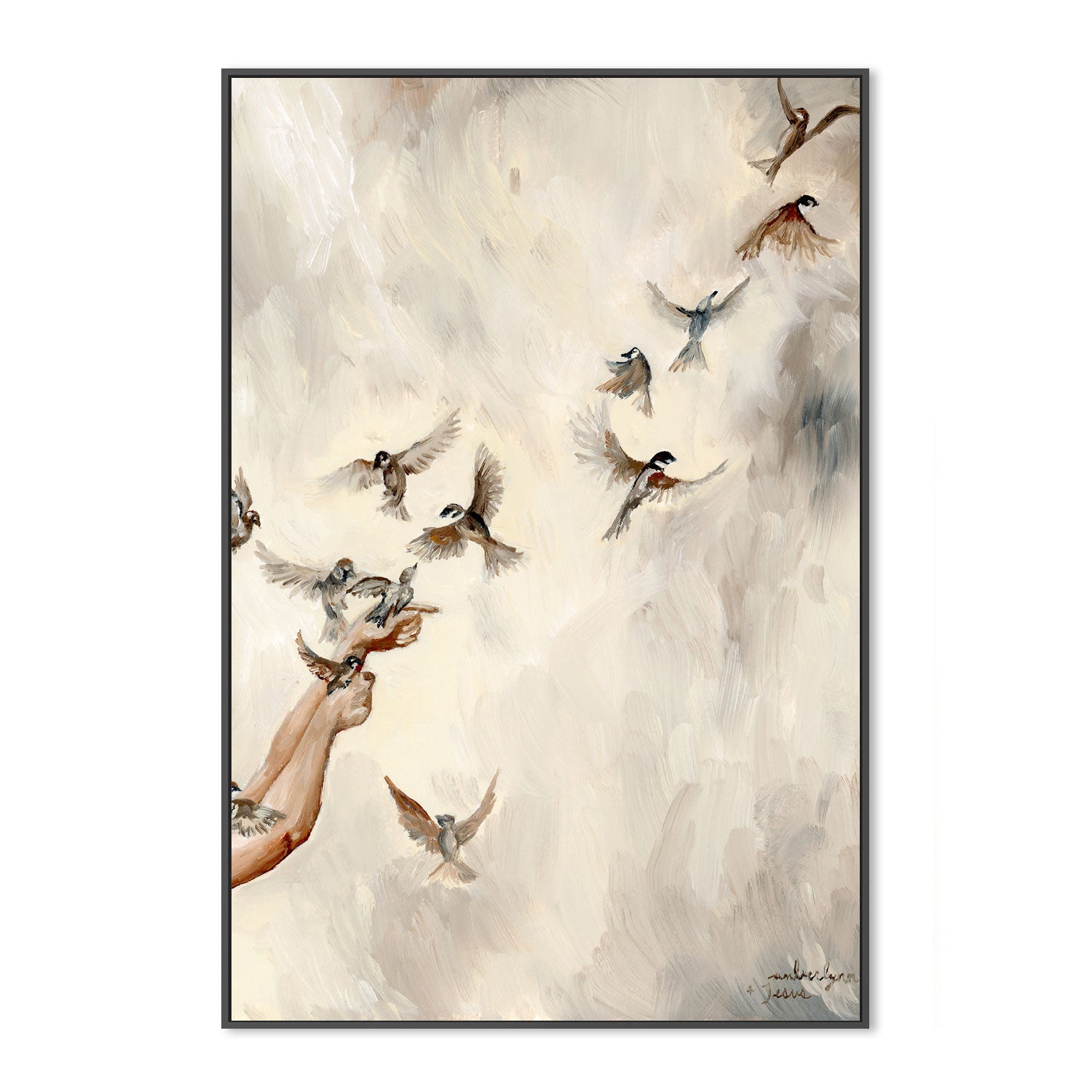 wall-art-print-canvas-poster-framed-Birds in Flight , By Amberlynn Lillie-3