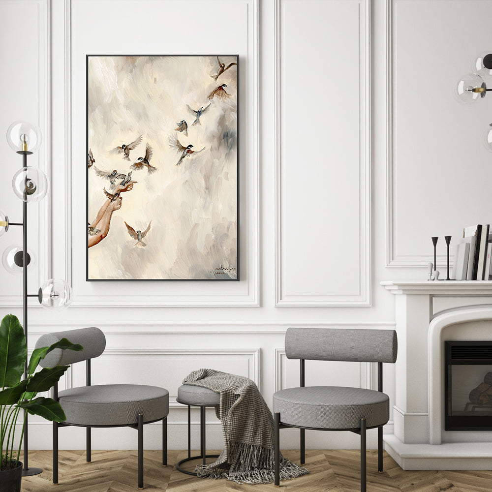wall-art-print-canvas-poster-framed-Birds in Flight , By Amberlynn Lillie-7