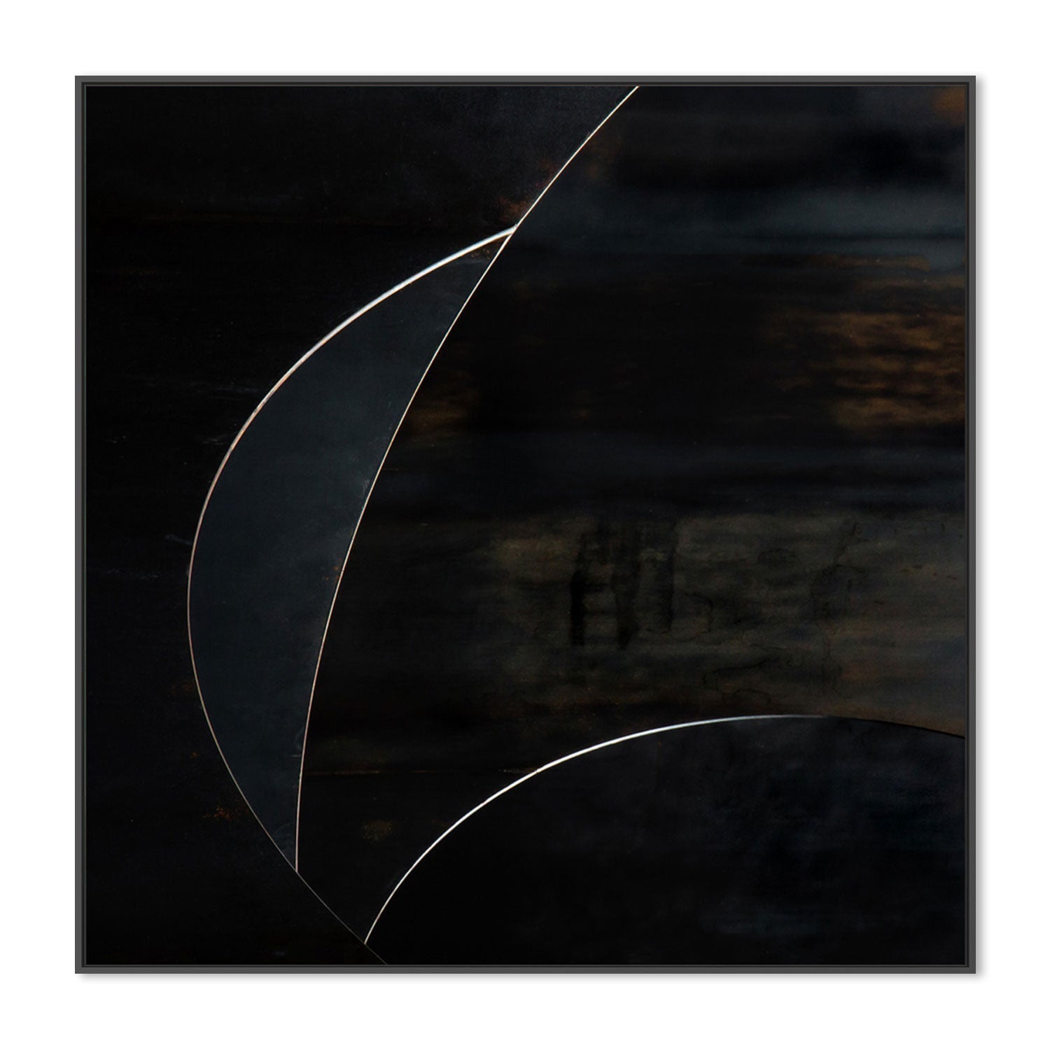 wall-art-print-canvas-poster-framed-Black Abstract Geometry, Style B , By Gilbert Claes-GIOIA-WALL-ART