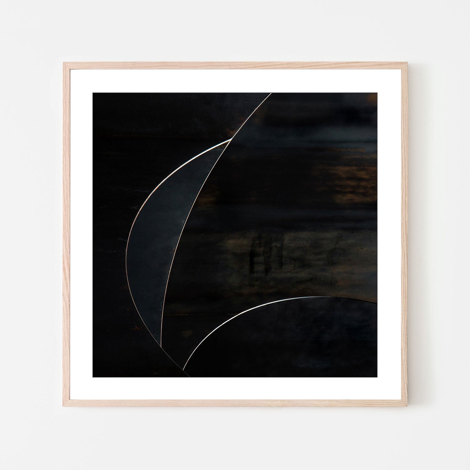 wall-art-print-canvas-poster-framed-Black Abstract Geometry, Style B , By Gilbert Claes-GIOIA-WALL-ART