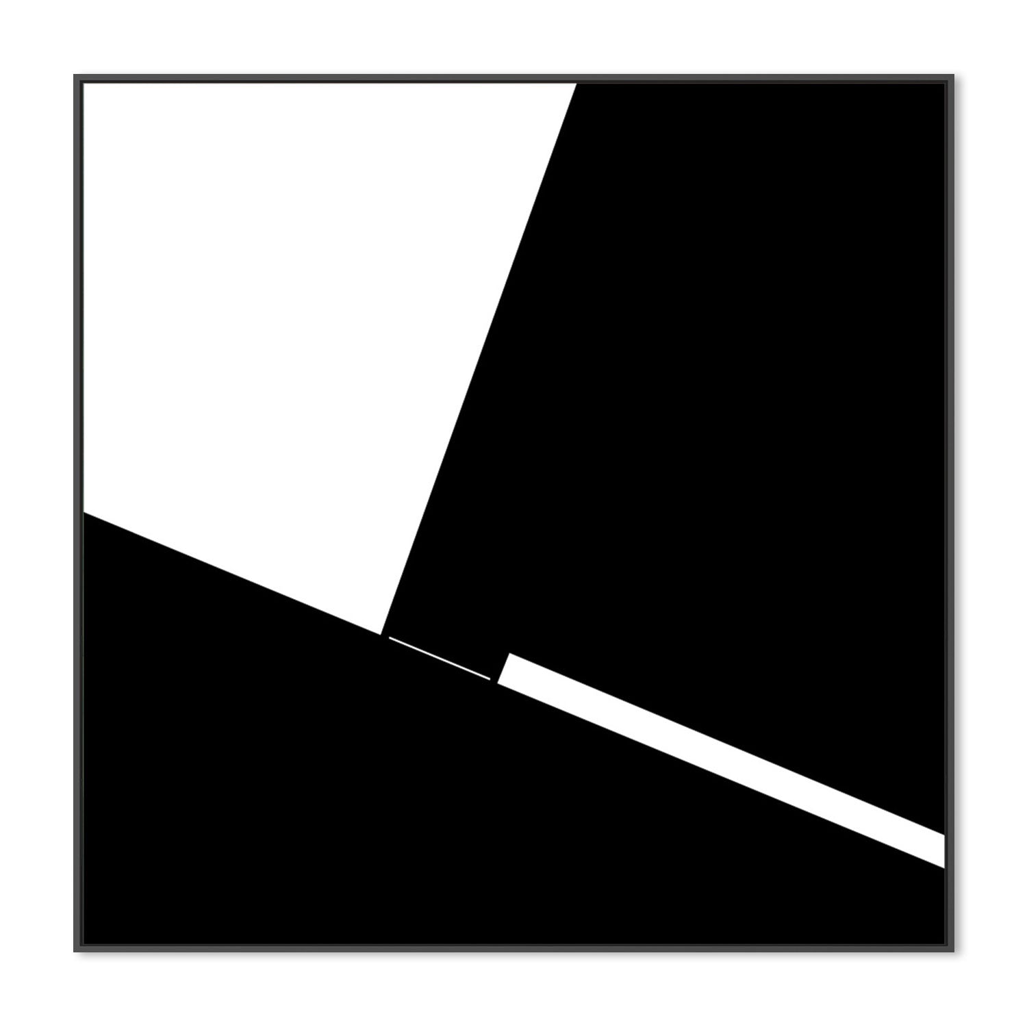wall-art-print-canvas-poster-framed-Black And White Minimal Abstract , By Gilbert Claes-GIOIA-WALL-ART