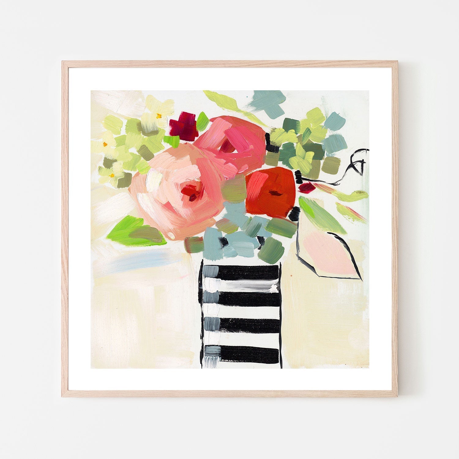 wall-art-print-canvas-poster-framed-Black and White Vase , By Jenny Westenhofer Art-6