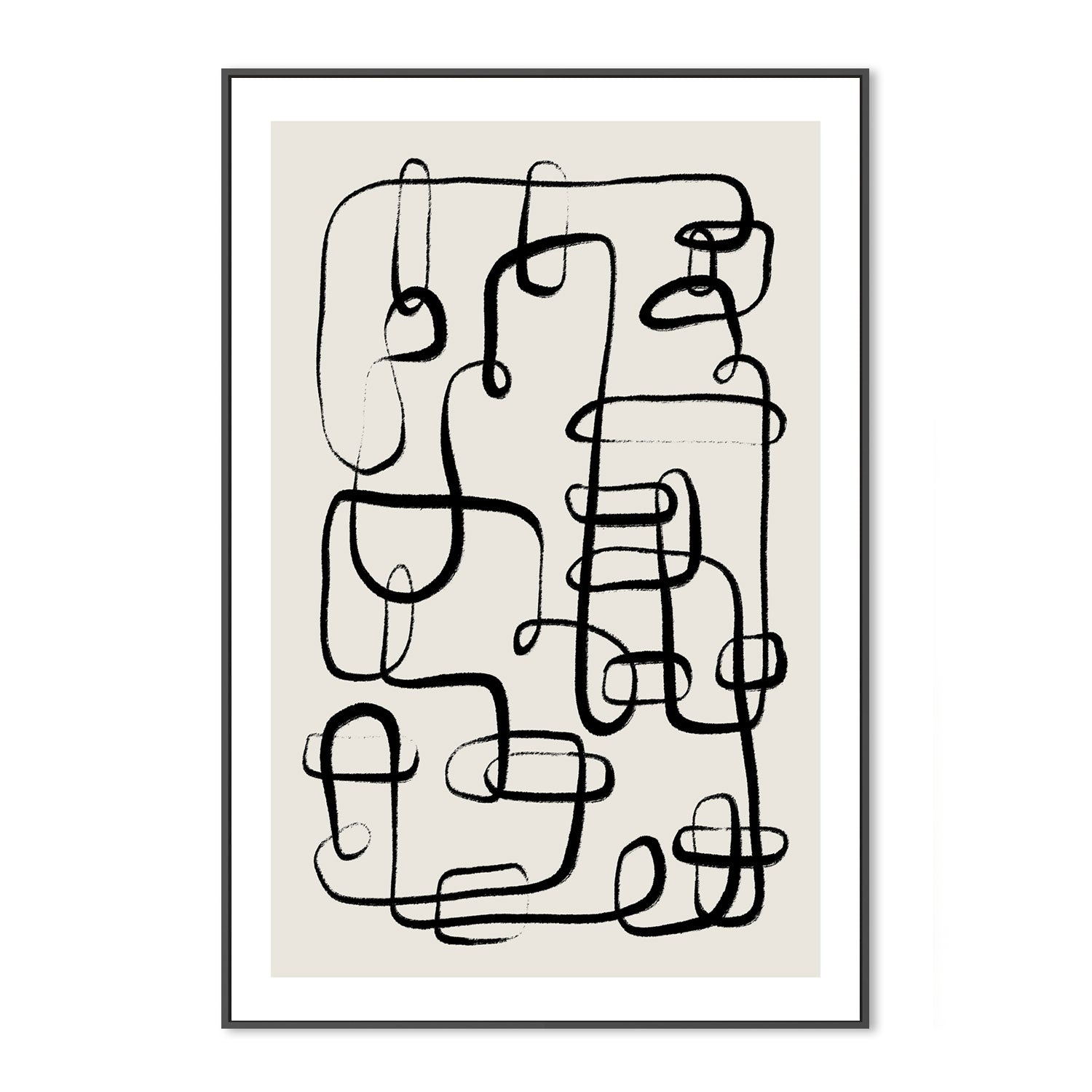 wall-art-print-canvas-poster-framed-Black Chains , By Treechild-GIOIA-WALL-ART