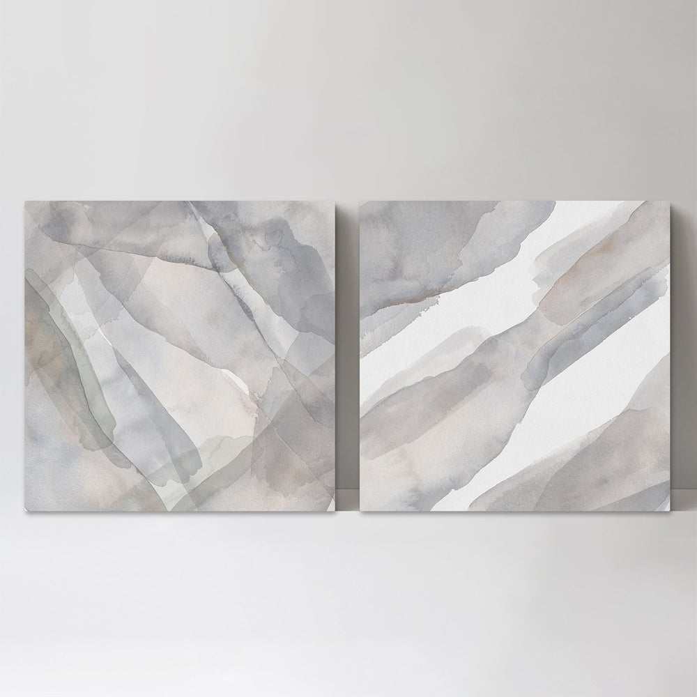 wall-art-print-canvas-poster-framed-Black Forest Watercolour, Set Of 2-by-Emily Wood-Gioia Wall Art