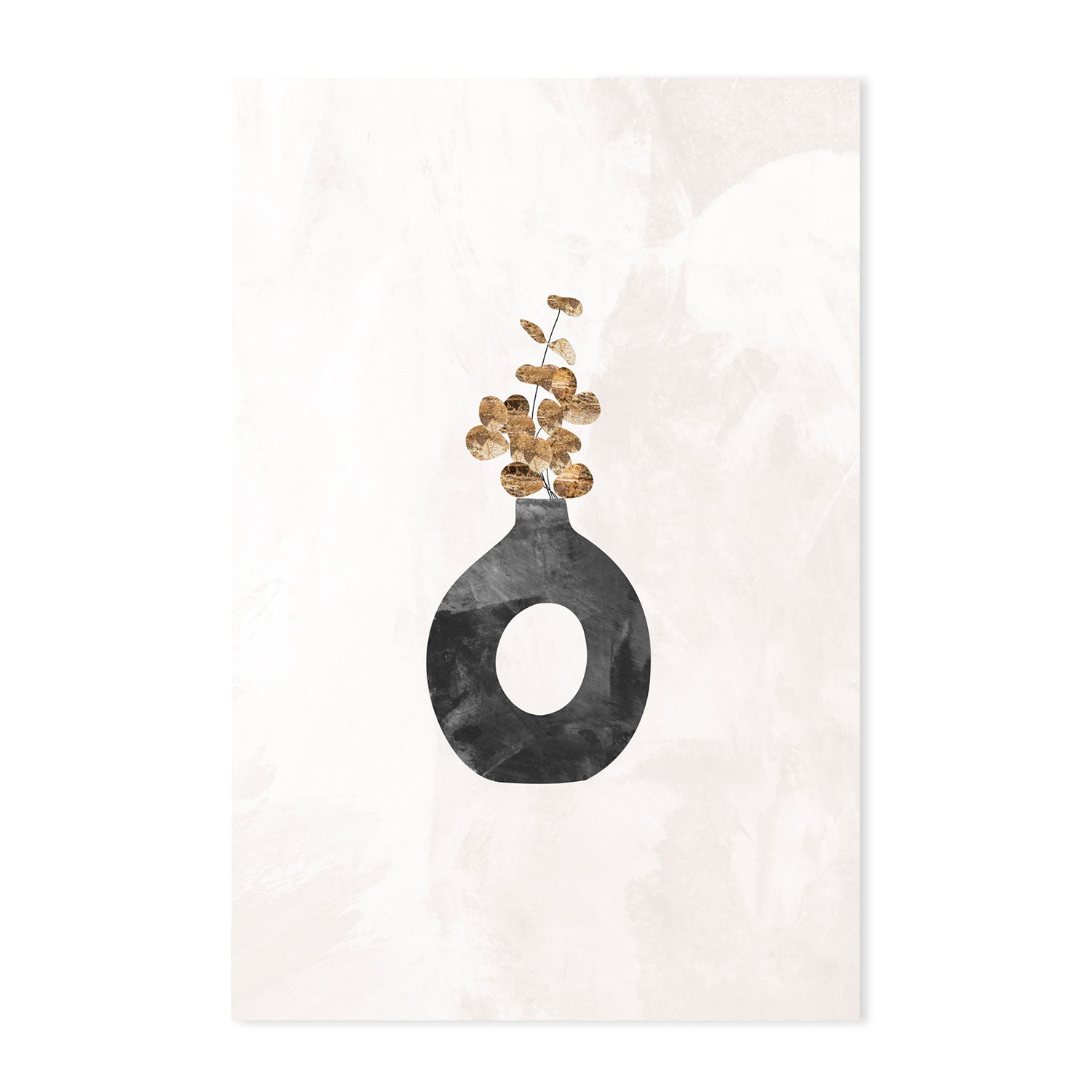 wall-art-print-canvas-poster-framed-Black Potted Plant, Style A , By Sarah Manovski-GIOIA-WALL-ART