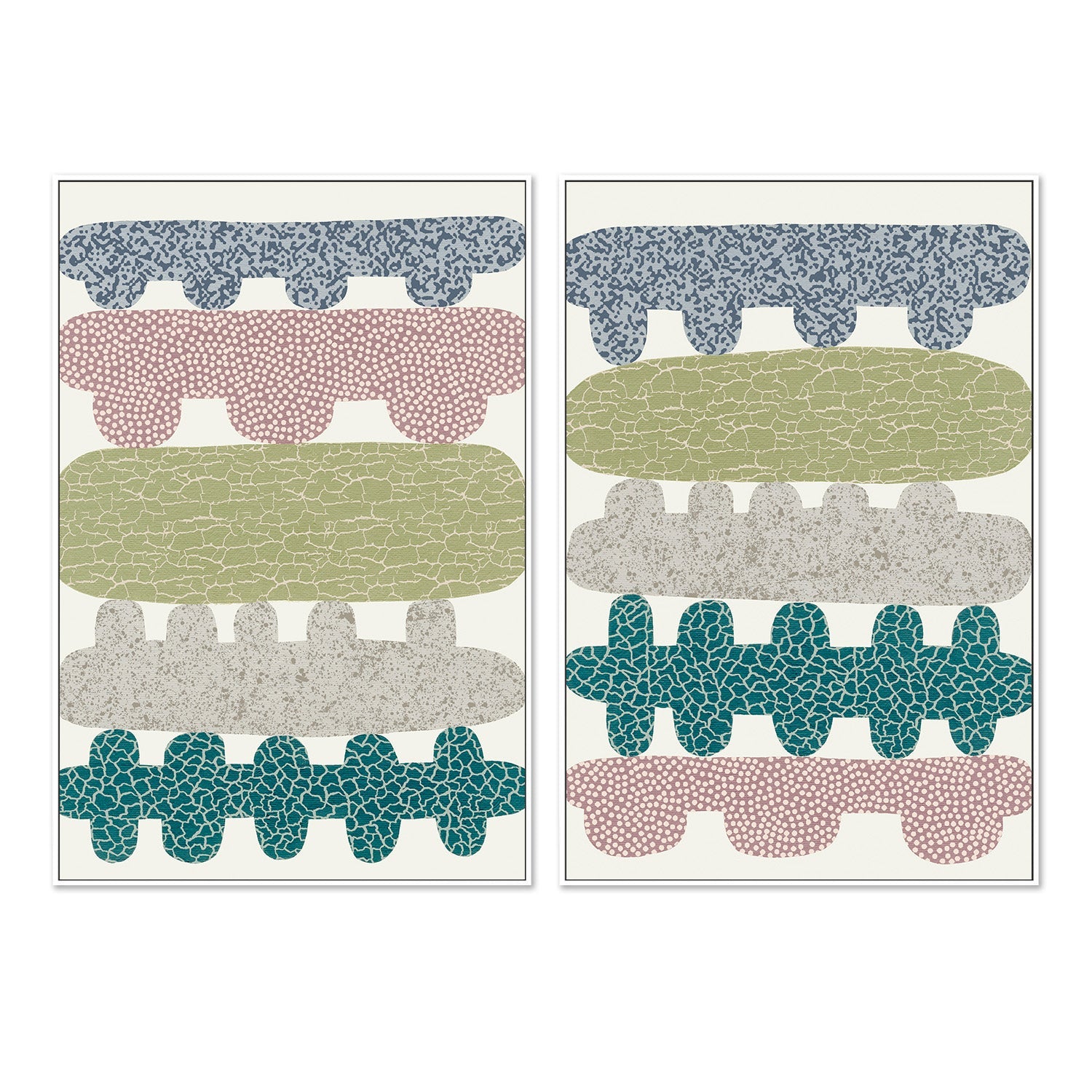 wall-art-print-canvas-poster-framed-Blended, Style A & B, Set Of 2-5