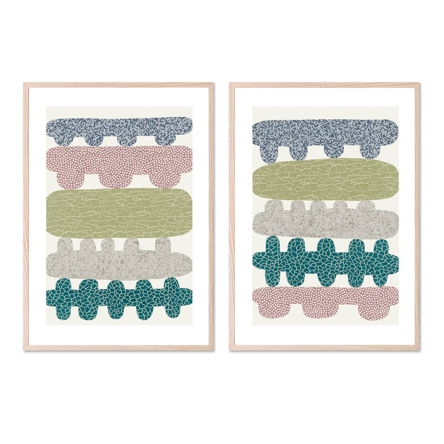 wall-art-print-canvas-poster-framed-Blended, Style A & B, Set Of 2-6