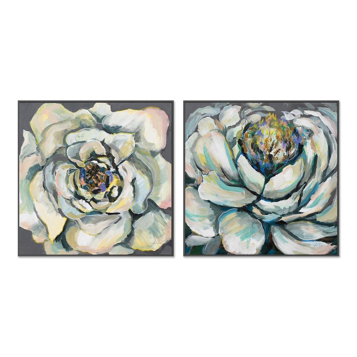 wall-art-print-canvas-poster-framed-Bloom, Set of 2-by-Jeanette Vertentes-Gioia Wall Art
