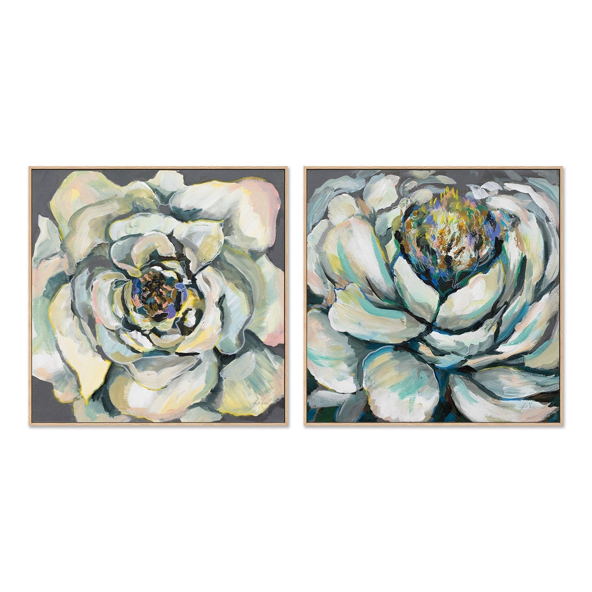 wall-art-print-canvas-poster-framed-Bloom, Set of 2-by-Jeanette Vertentes-Gioia Wall Art