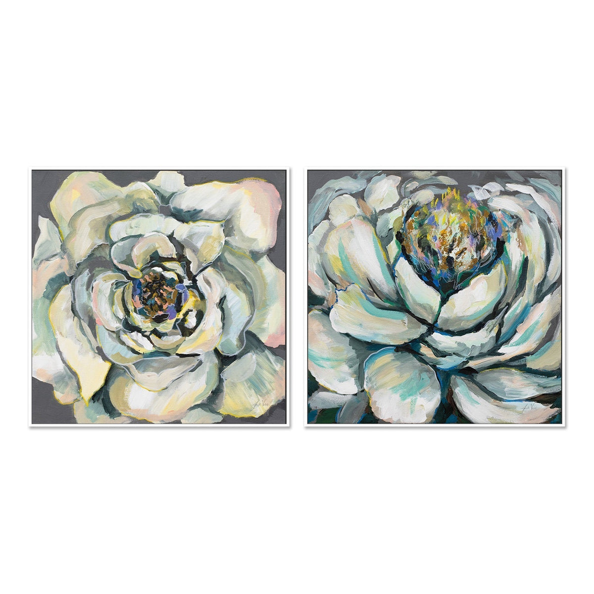 wall-art-print-canvas-poster-framed-Bloom, Set of 2-by-Jeanette Vertentes-Gioia Wall Art