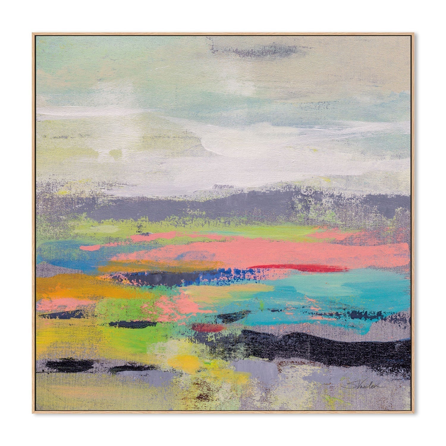 wall-art-print-canvas-poster-framed-Blooming Field, Style A-by-Silvia Vassileva-Gioia Wall Art