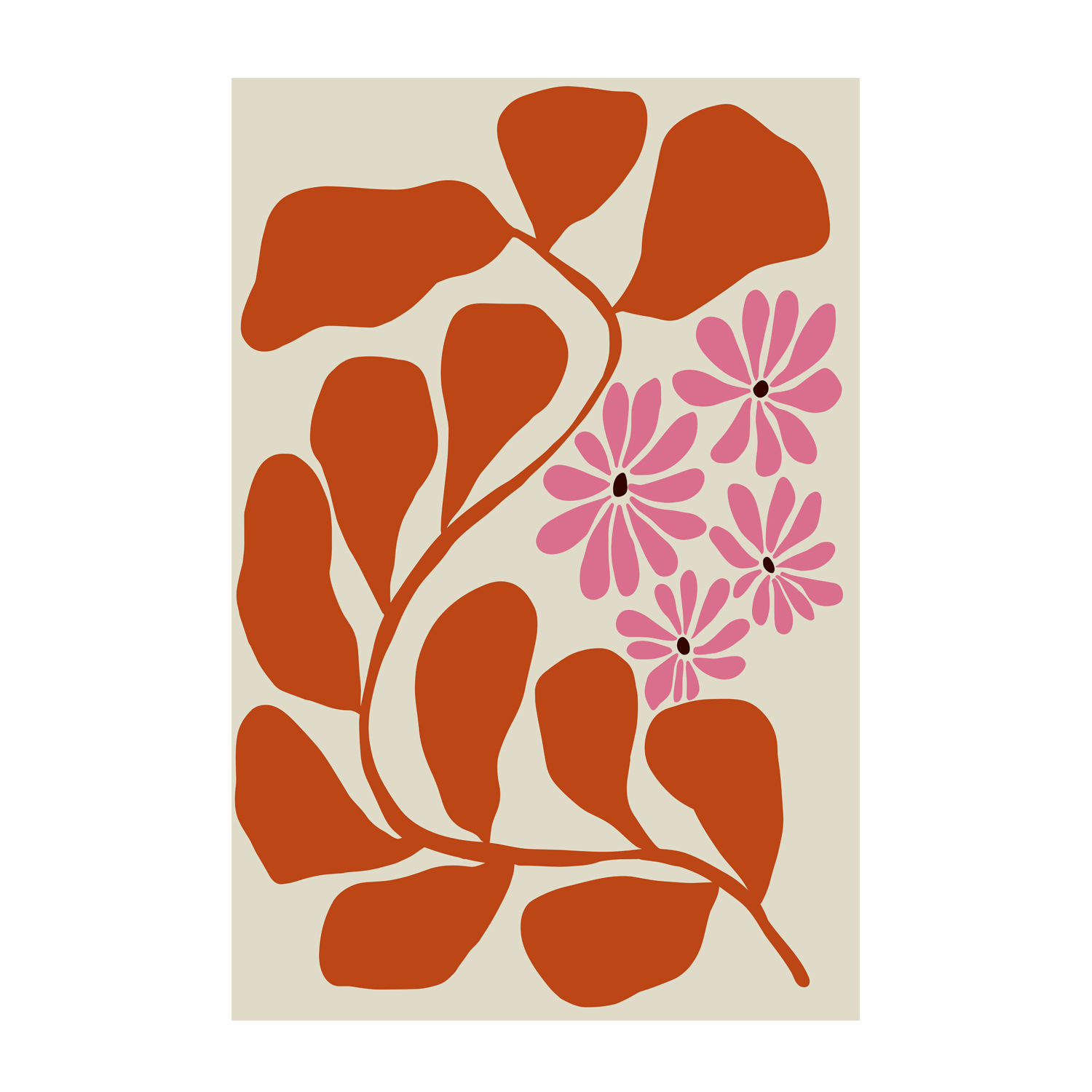 wall-art-print-canvas-poster-framed-Blooming Pink , By Miho Art Studio-1