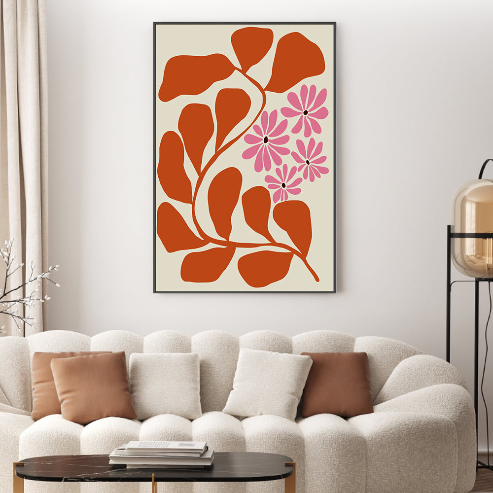 wall-art-print-canvas-poster-framed-Blooming Pink , By Miho Art Studio-2