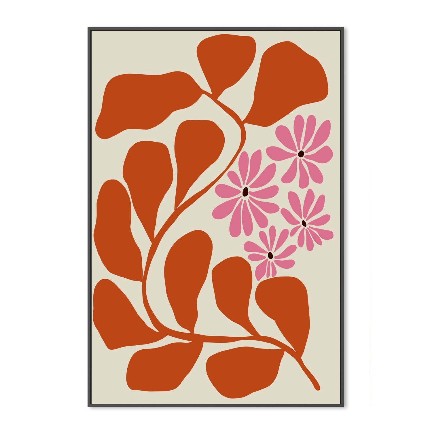 wall-art-print-canvas-poster-framed-Blooming Pink , By Miho Art Studio-3