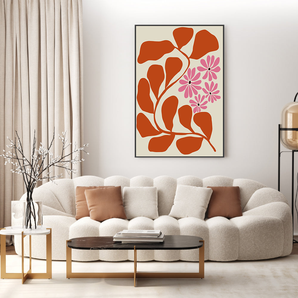wall-art-print-canvas-poster-framed-Blooming Pink , By Miho Art Studio-7