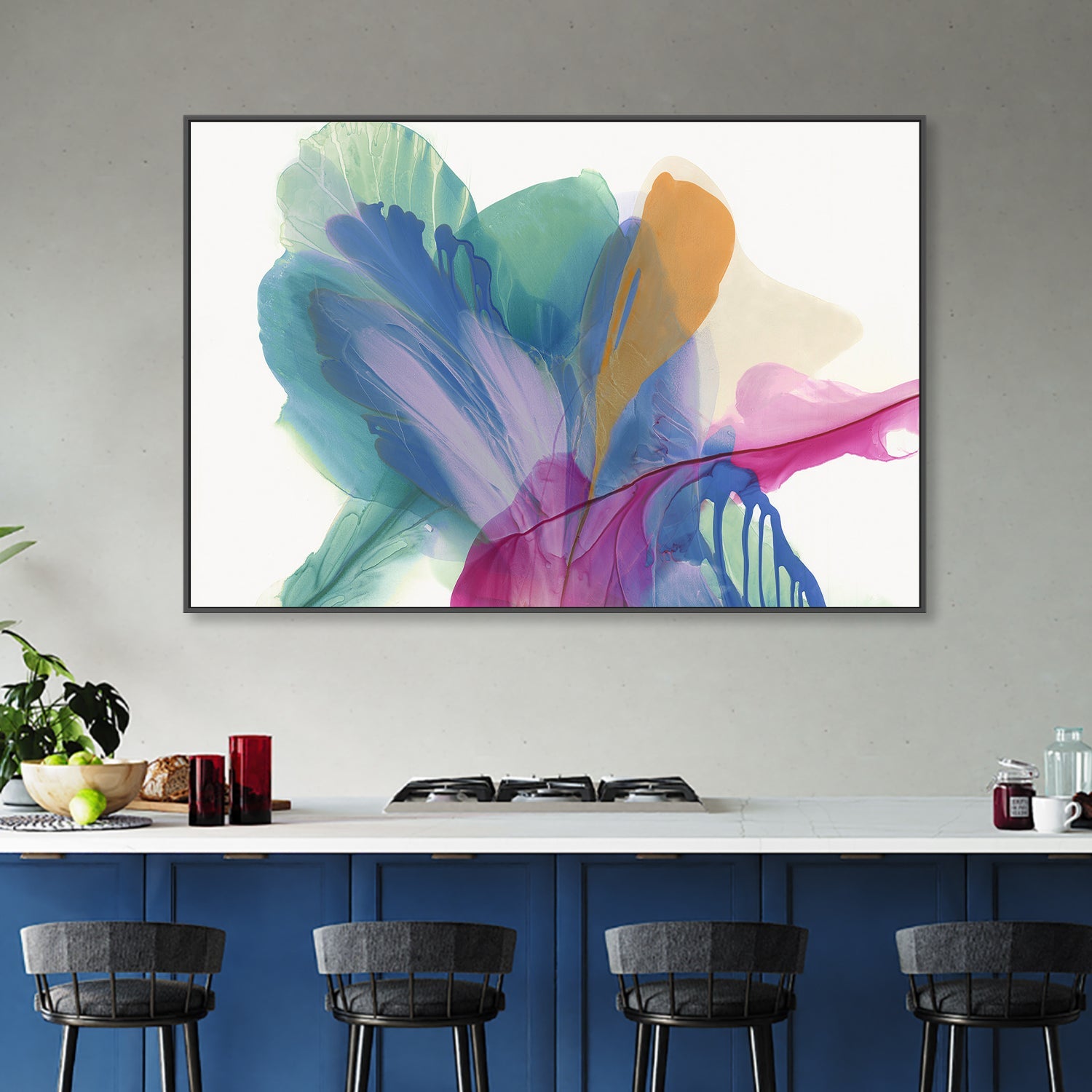 wall-art-print-canvas-poster-framed-Blooming Purple-2