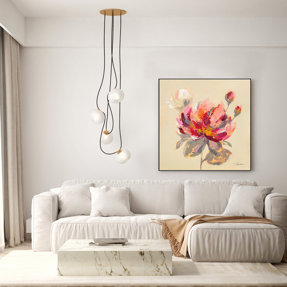 wall-art-print-canvas-poster-framed-Blooming Red Peony , By Silvia Vassileva-GIOIA-WALL-ART