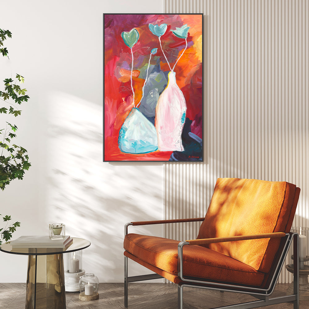 wall-art-print-canvas-poster-framed-Blooming Rouge , By Belinda Stone-GIOIA-WALL-ART