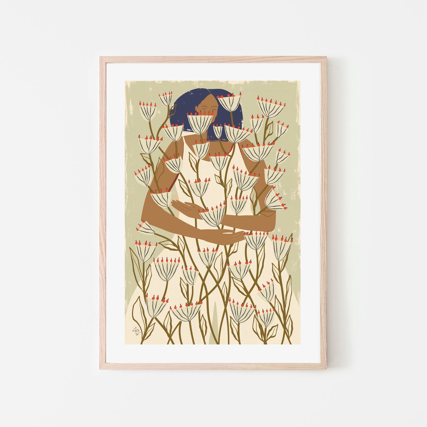 wall-art-print-canvas-poster-framed-Blooming, Style A , By Andelle Art-6