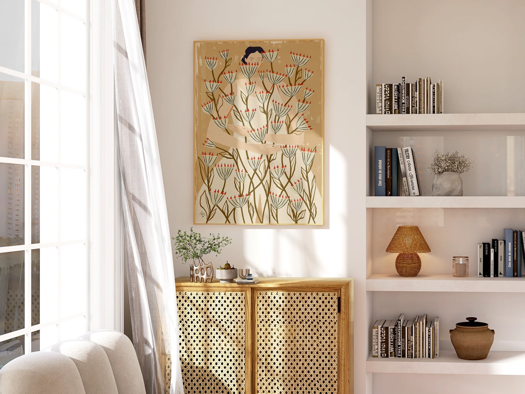 wall-art-print-canvas-poster-framed-Blooming, Style B , By Andelle Art-2