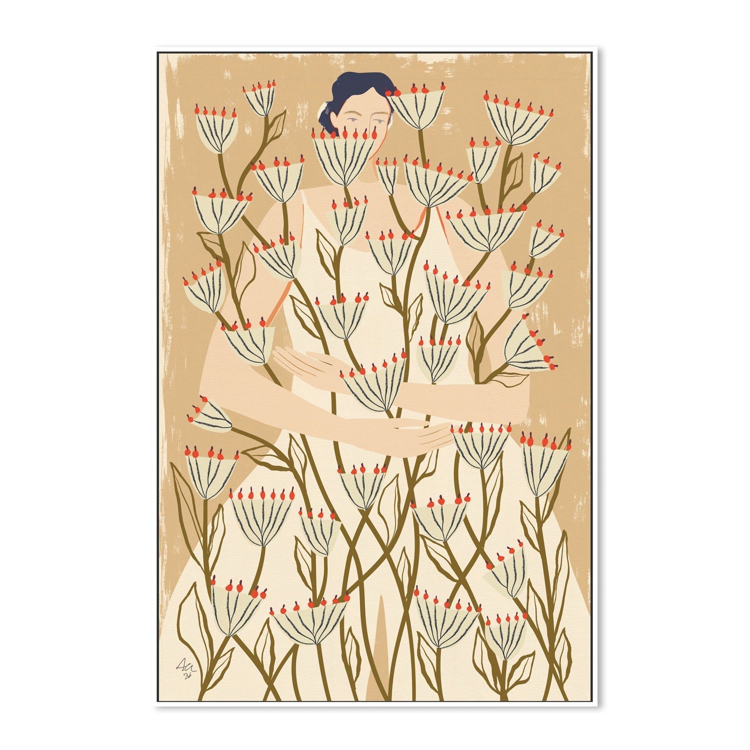 wall-art-print-canvas-poster-framed-Blooming, Style B , By Andelle Art-5