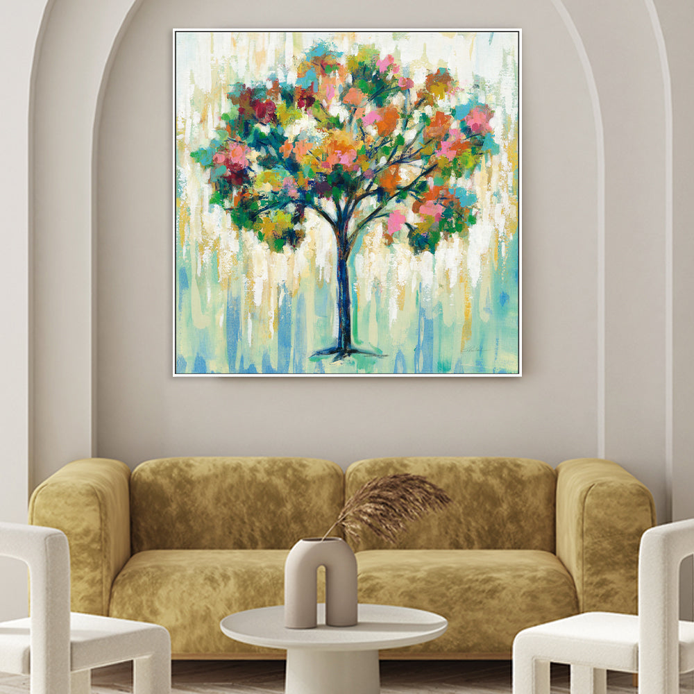 wall-art-print-canvas-poster-framed-Blooming Tree-by-Silvia Vassileva-Gioia Wall Art