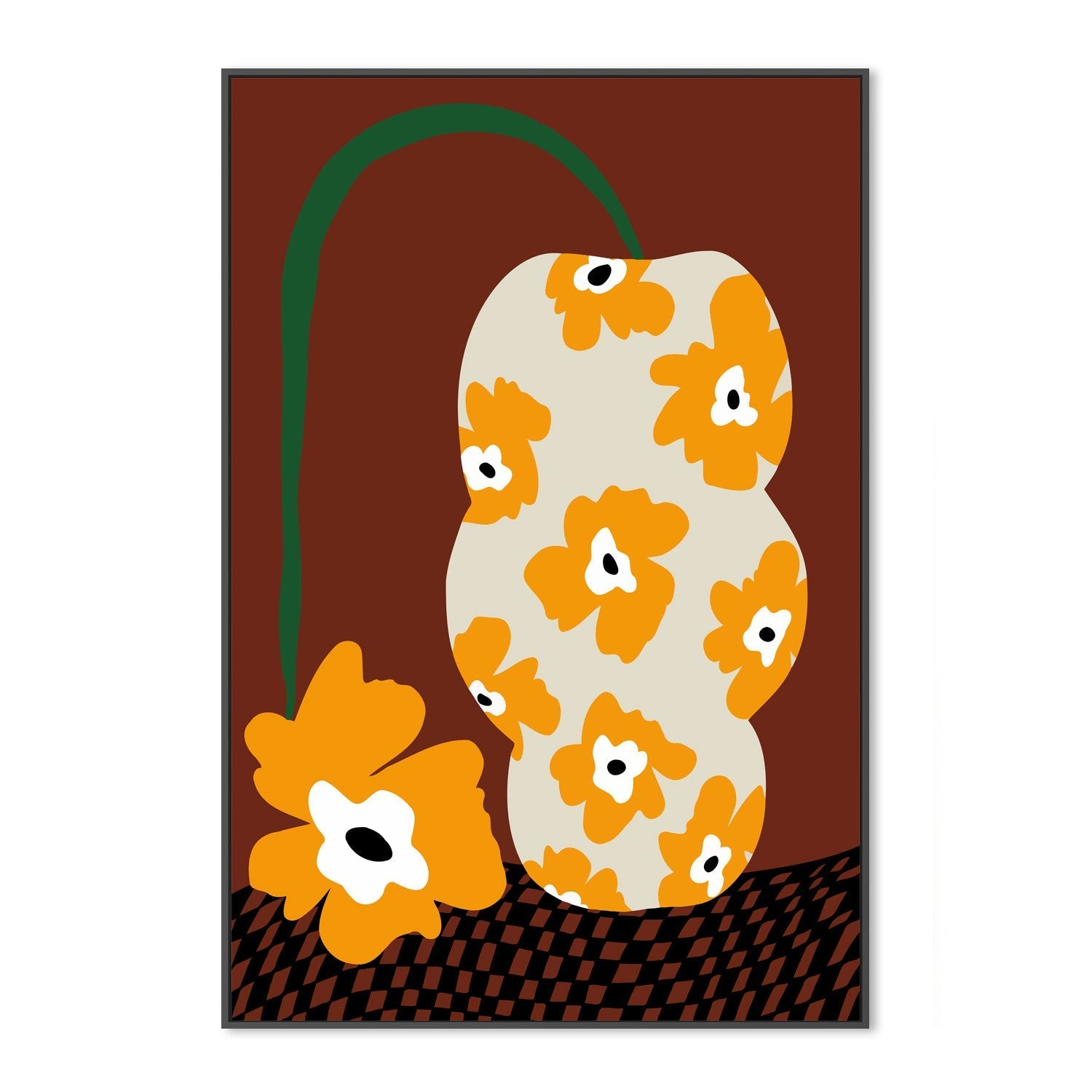 wall-art-print-canvas-poster-framed-Blooms a Pottery , By Miho Art Studio , By Miho Art Studio-3