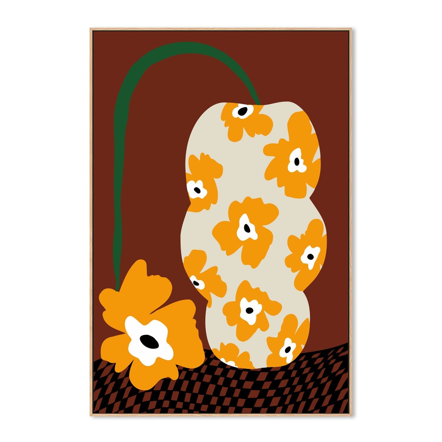 wall-art-print-canvas-poster-framed-Blooms a Pottery , By Miho Art Studio , By Miho Art Studio-4