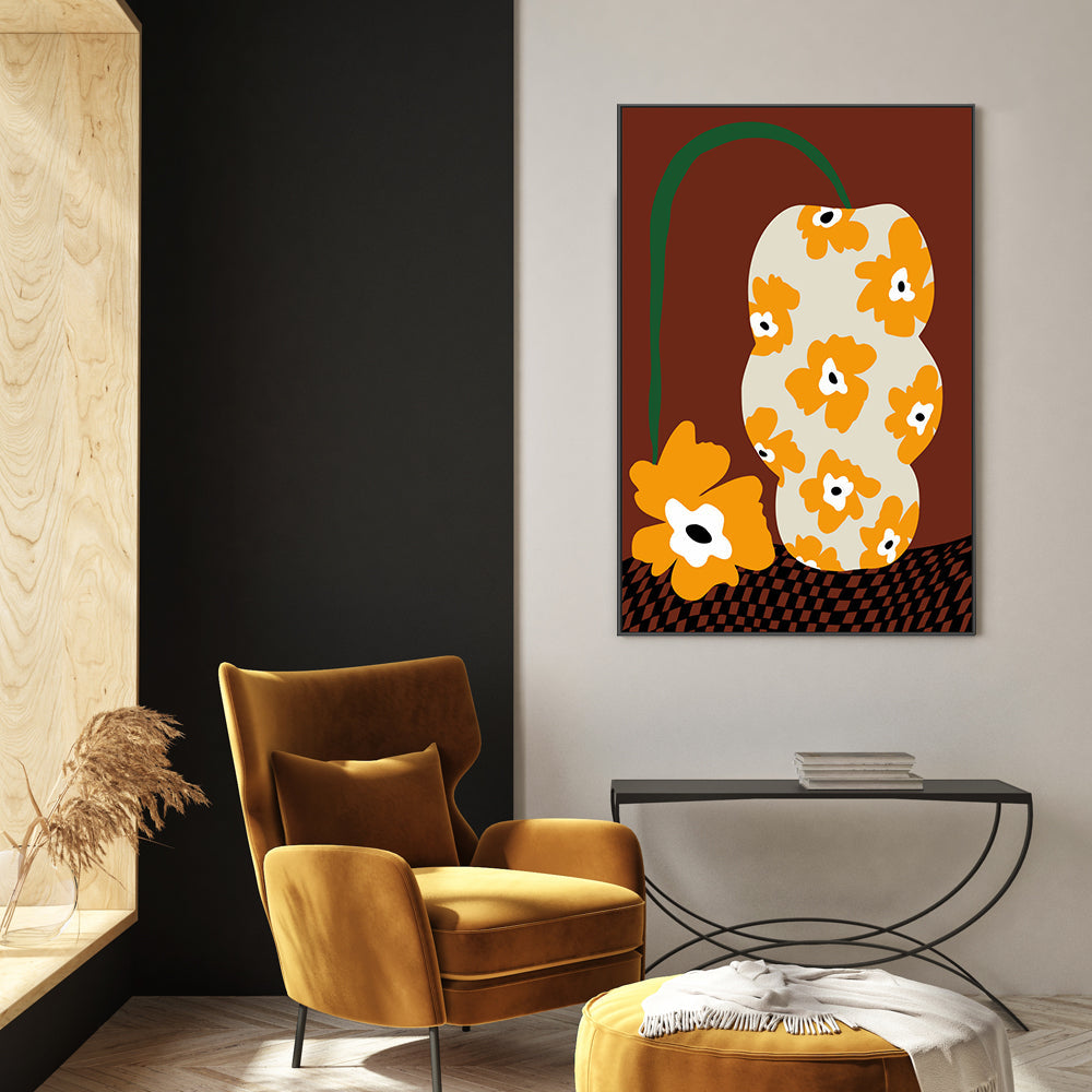 wall-art-print-canvas-poster-framed-Blooms a Pottery , By Miho Art Studio , By Miho Art Studio-7