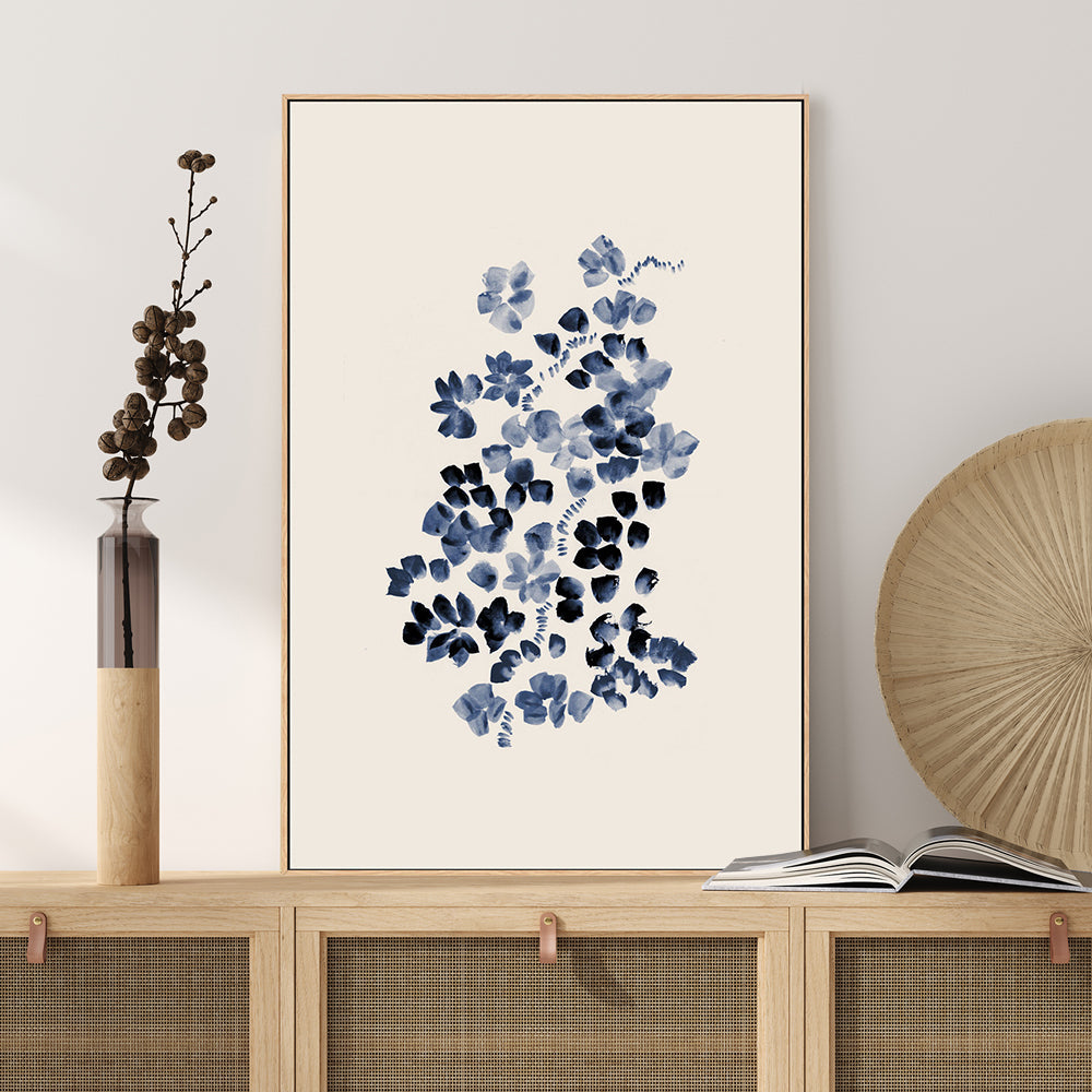 wall-art-print-canvas-poster-framed-Blossoms On A Vine, Style A , By Danushka Abeygoda-GIOIA-WALL-ART