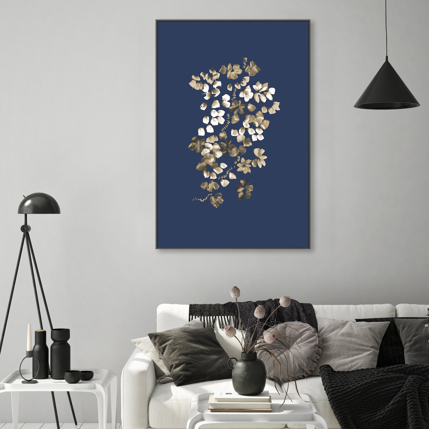 wall-art-print-canvas-poster-framed-Blossoms On A Vine, Style B , By Danushka Abeygoda-GIOIA-WALL-ART