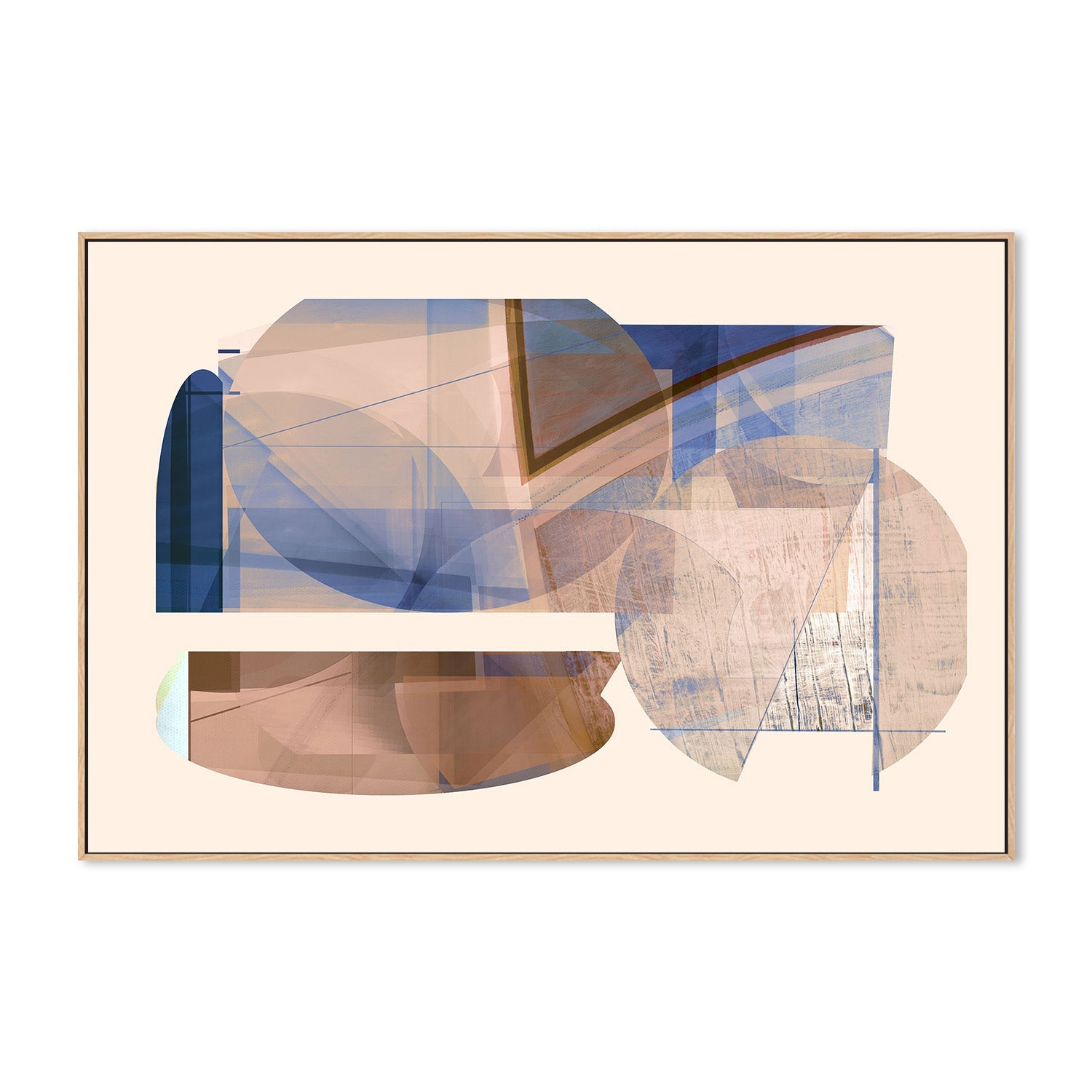 wall-art-print-canvas-poster-framed-Blue and Brown-4