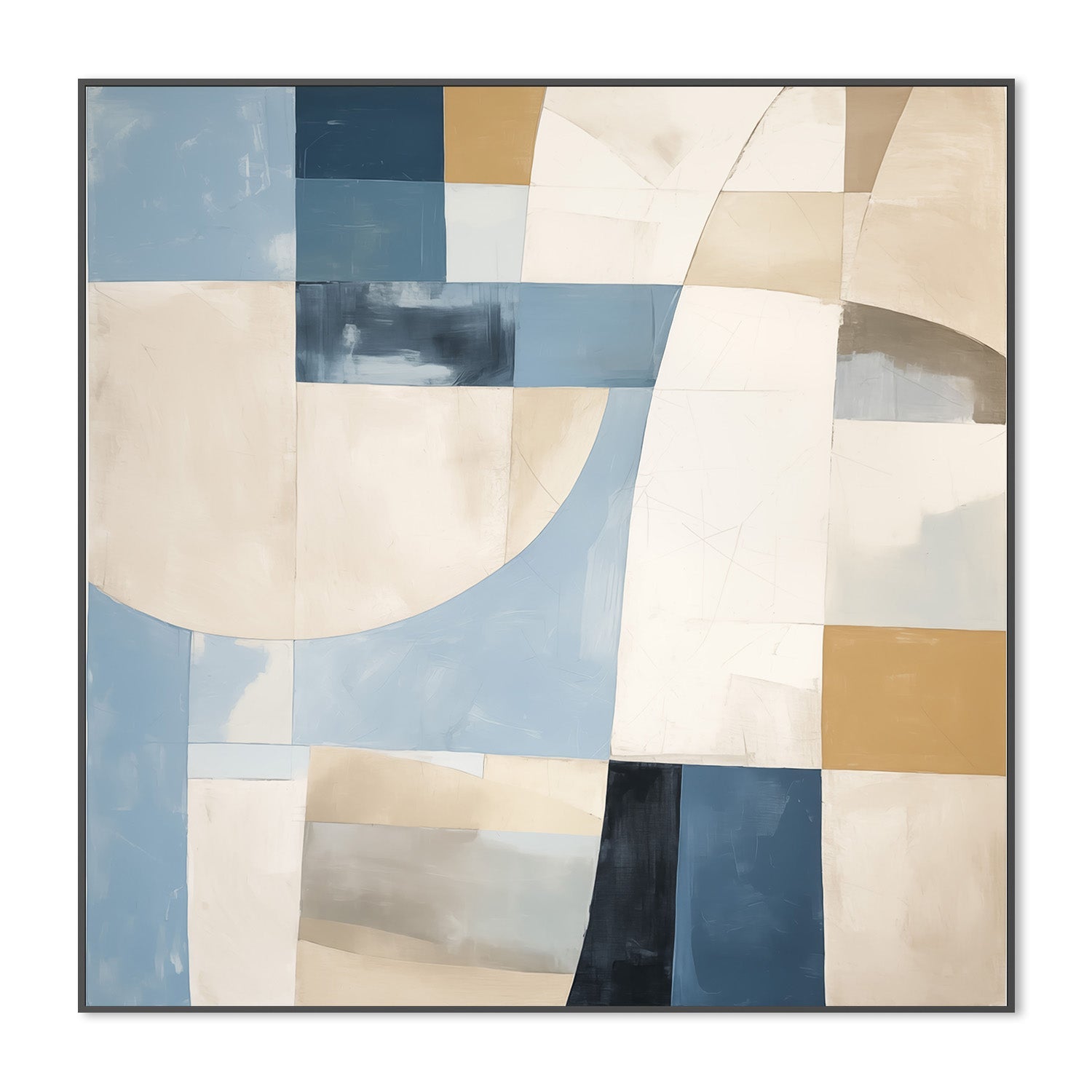 wall-art-print-canvas-poster-framed-Blue Blocks-3