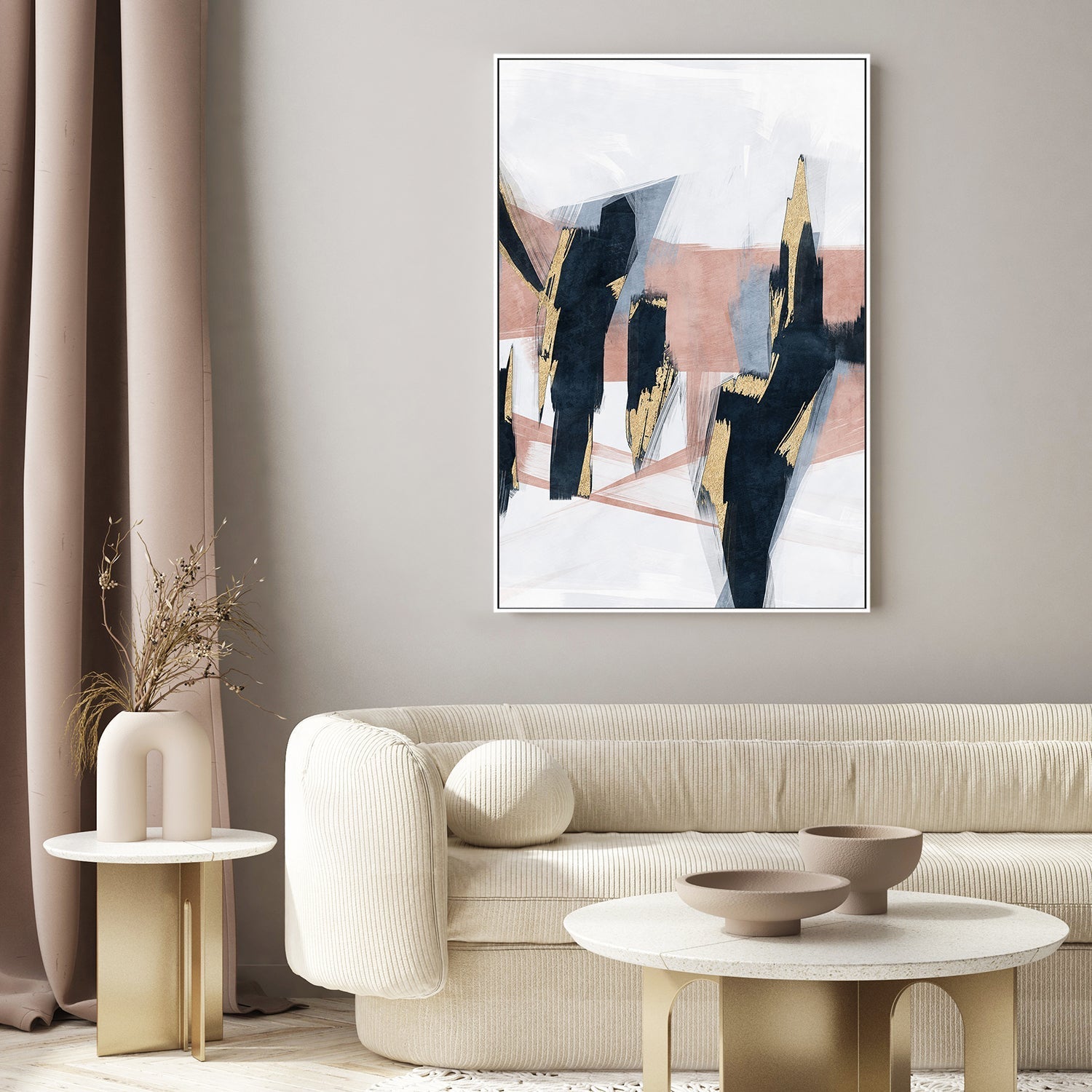wall-art-print-canvas-poster-framed-Blue Blush, Style B , By Oliver Tabby-7