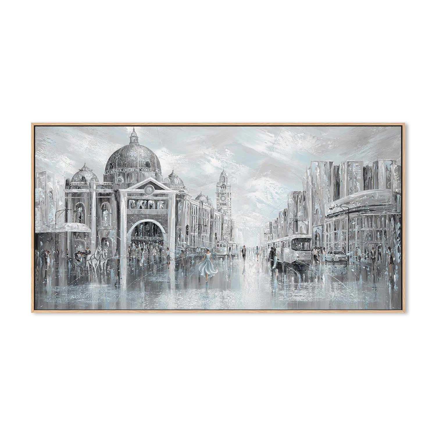 wall-art-print-canvas-poster-framed-Blue Breeze, Flinders Station , By Isabella Karolewicz-4