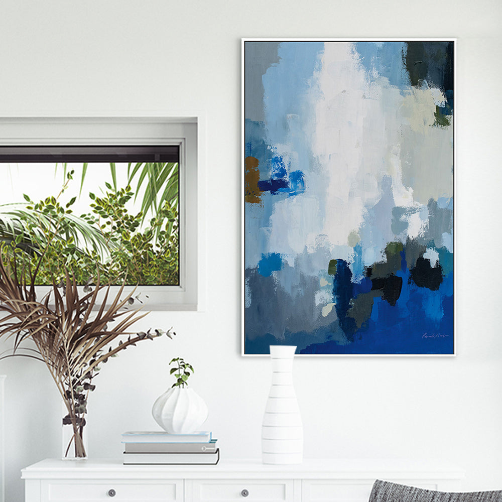 wall-art-print-canvas-poster-framed-Blue Cascade-by-Pamela Munger-Gioia Wall Art