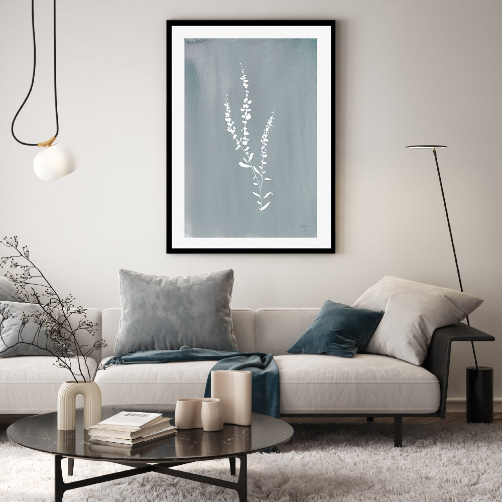 wall-art-print-canvas-poster-framed-Blue Cottage Wildflowers , By Katrina Pete-GIOIA-WALL-ART