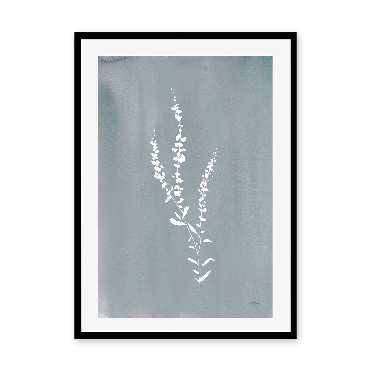 wall-art-print-canvas-poster-framed-Blue Cottage Wildflowers , By Katrina Pete-GIOIA-WALL-ART