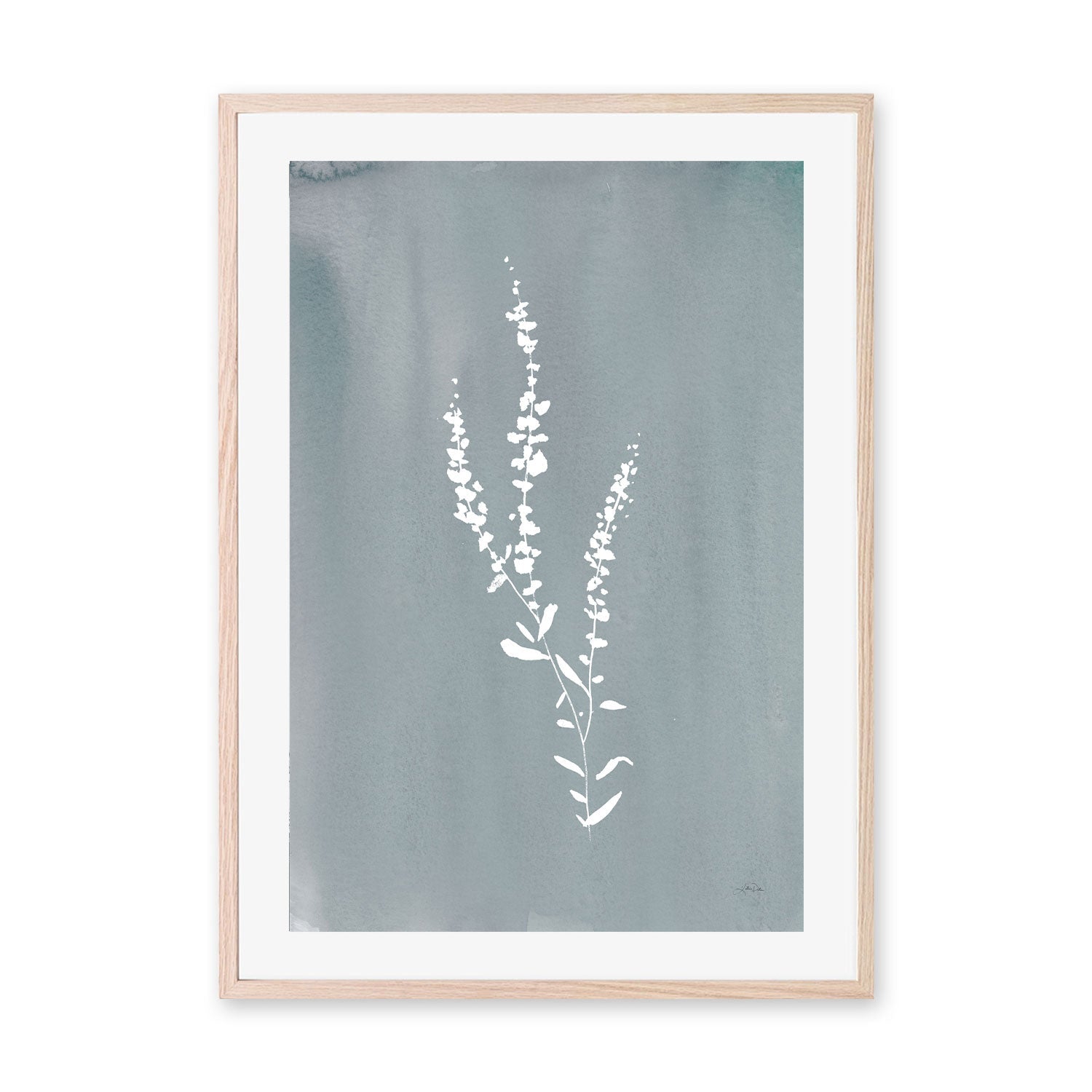 wall-art-print-canvas-poster-framed-Blue Cottage Wildflowers , By Katrina Pete-GIOIA-WALL-ART