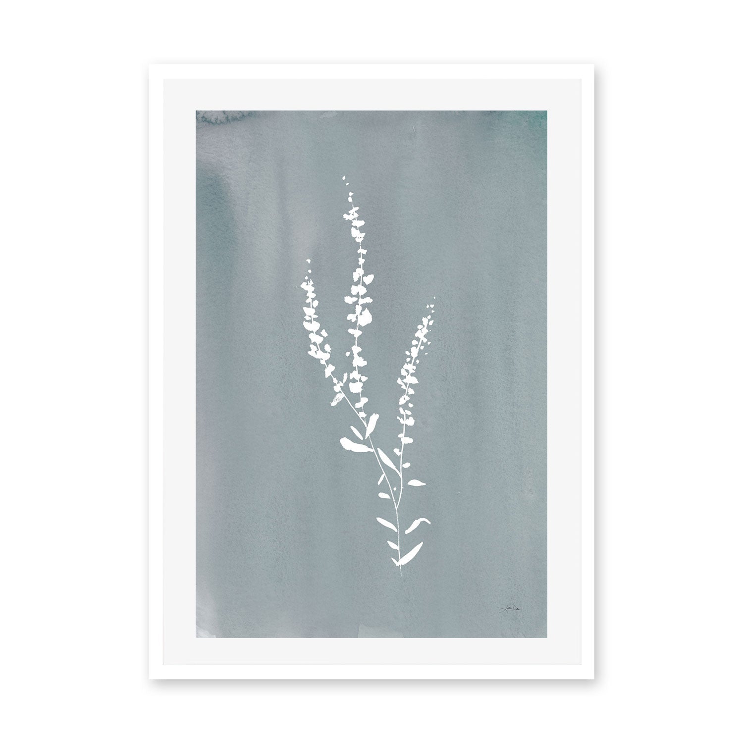 wall-art-print-canvas-poster-framed-Blue Cottage Wildflowers , By Katrina Pete-GIOIA-WALL-ART