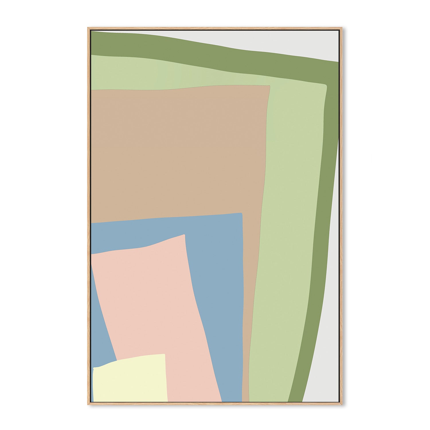 wall-art-print-canvas-poster-framed-Blue Cut Out, Style A , By JL Design-4