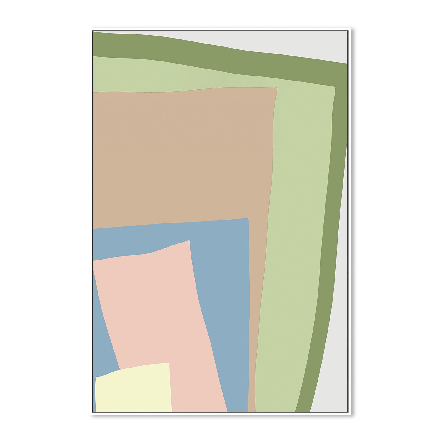 wall-art-print-canvas-poster-framed-Blue Cut Out, Style A , By JL Design-5