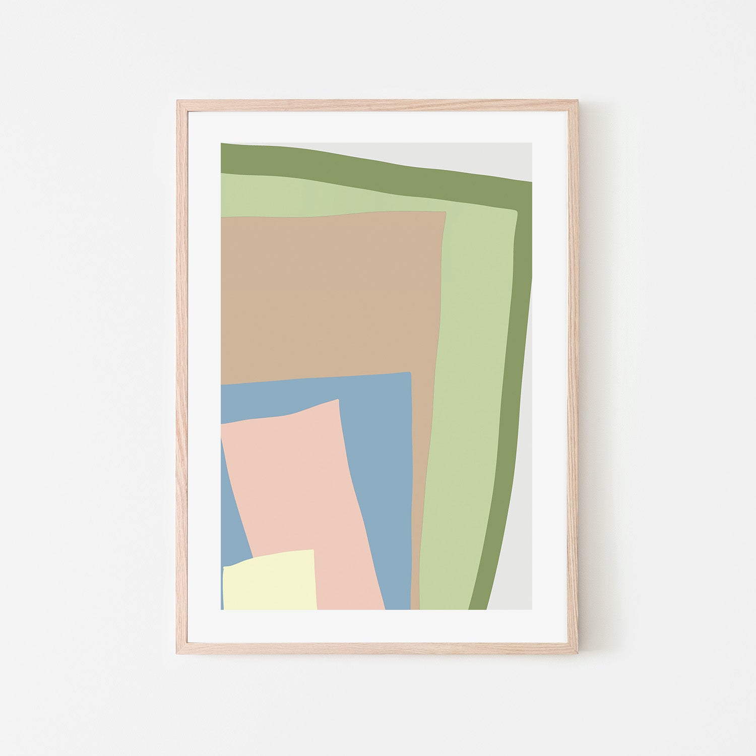 wall-art-print-canvas-poster-framed-Blue Cut Out, Style A , By JL Design-6