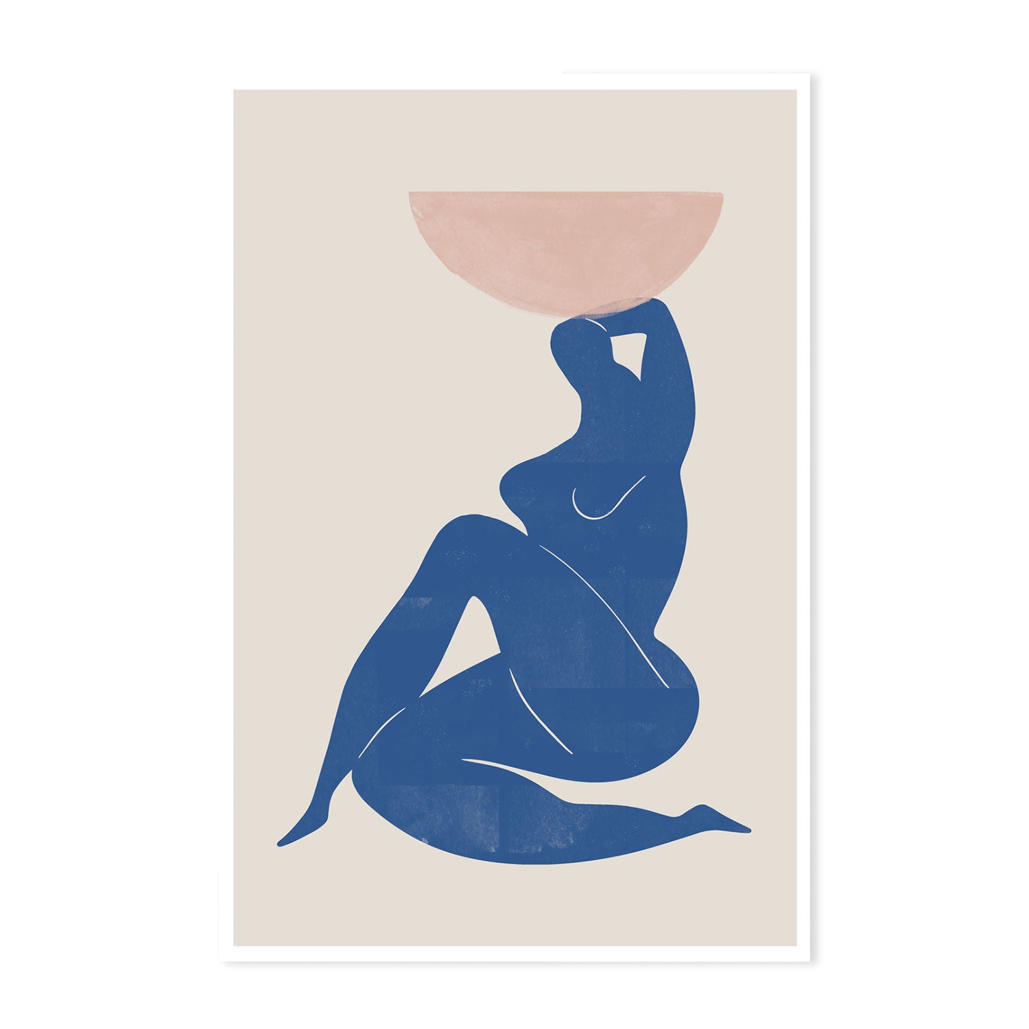 wall-art-print-canvas-poster-framed-Blue Divine Woman, Style C-GIOIA-WALL-ART