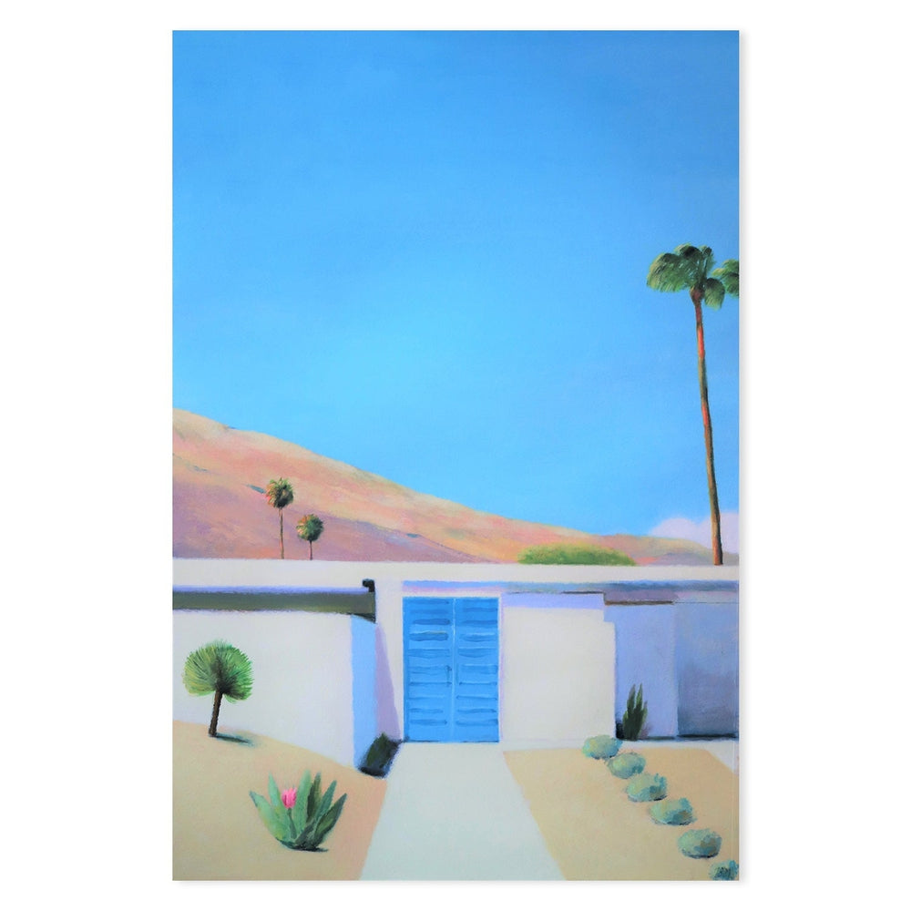 wall-art-print-canvas-poster-framed-Blue Door-by-Ieva Baklane-Gioia Wall Art