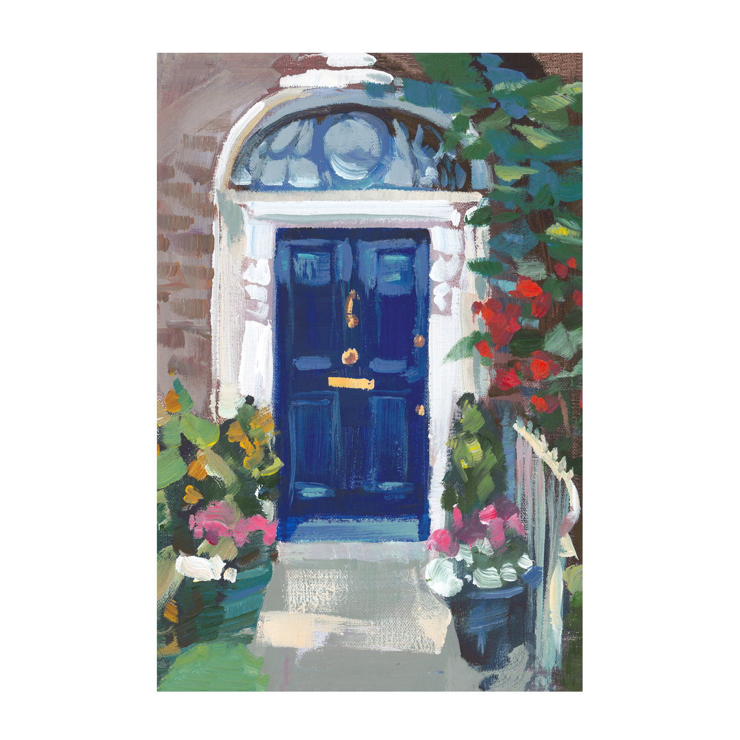 wall-art-print-canvas-poster-framed-Blue Door , By Jenny Westenhofer Art-1