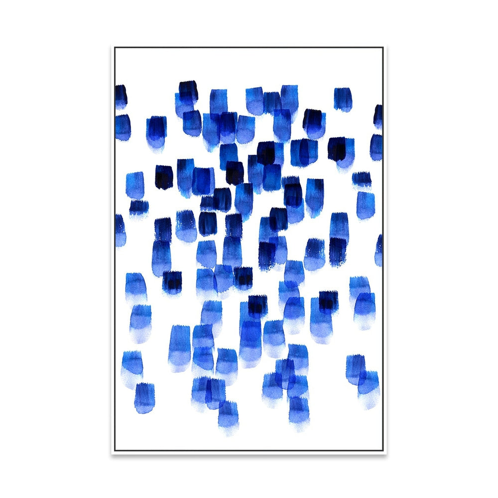 wall-art-print-canvas-poster-framed-Blue Drops-by-Danushka Abeygoda-Gioia Wall Art