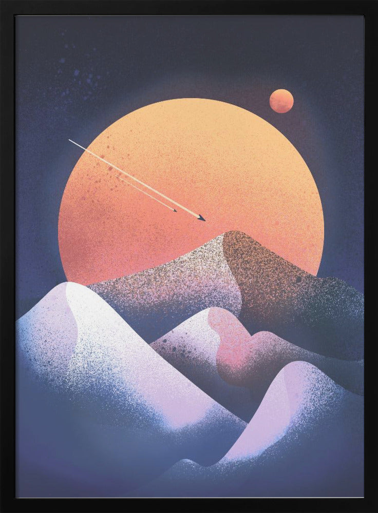 wall-art-print-canvas-poster-framed-Blue Dunes , By Stephen Wade-3